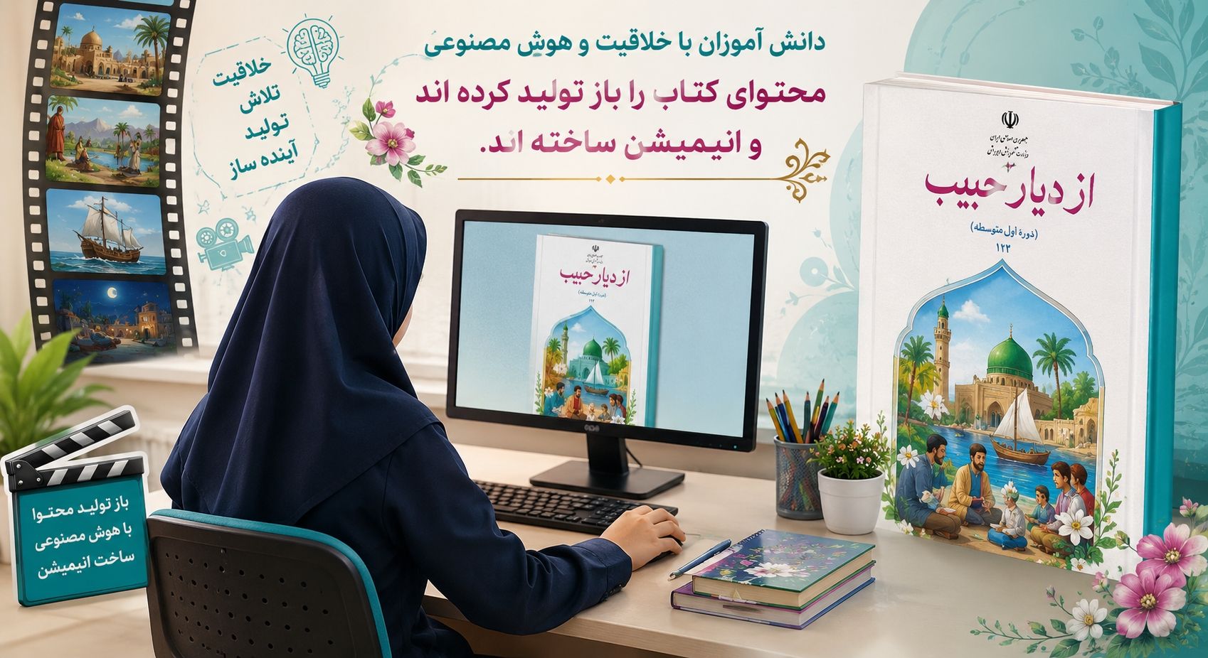 باز آفرینی و تدوین صحنه های کتاب 