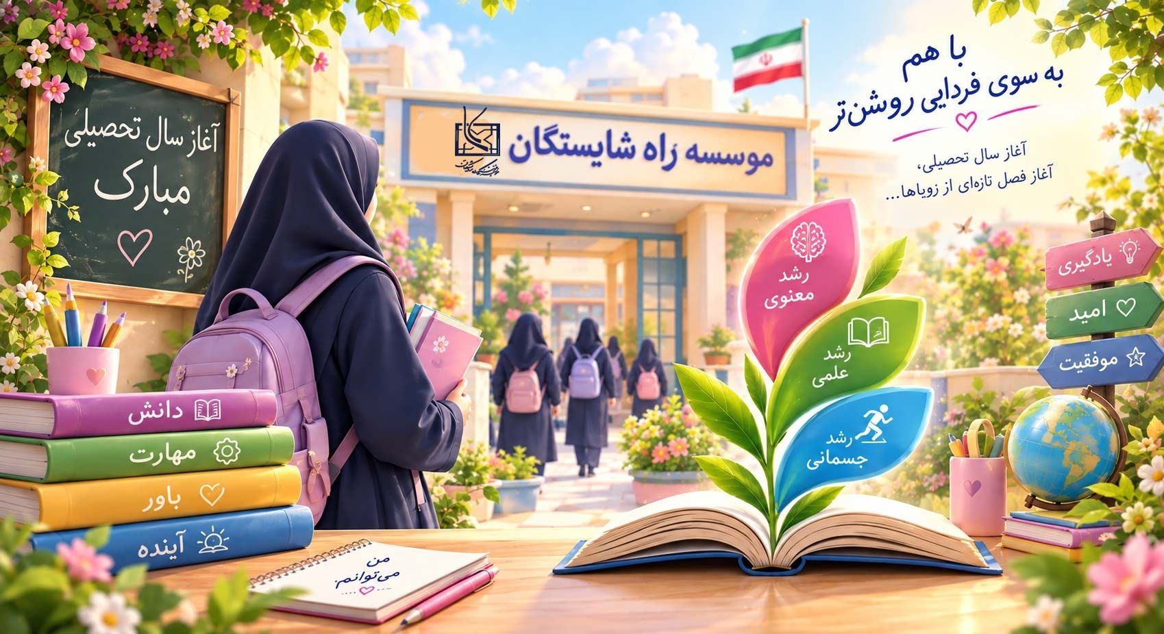 آغاز سال تحصیلی  جدید بر تمامی دانش آموزان این خاک پاک مبارک باد